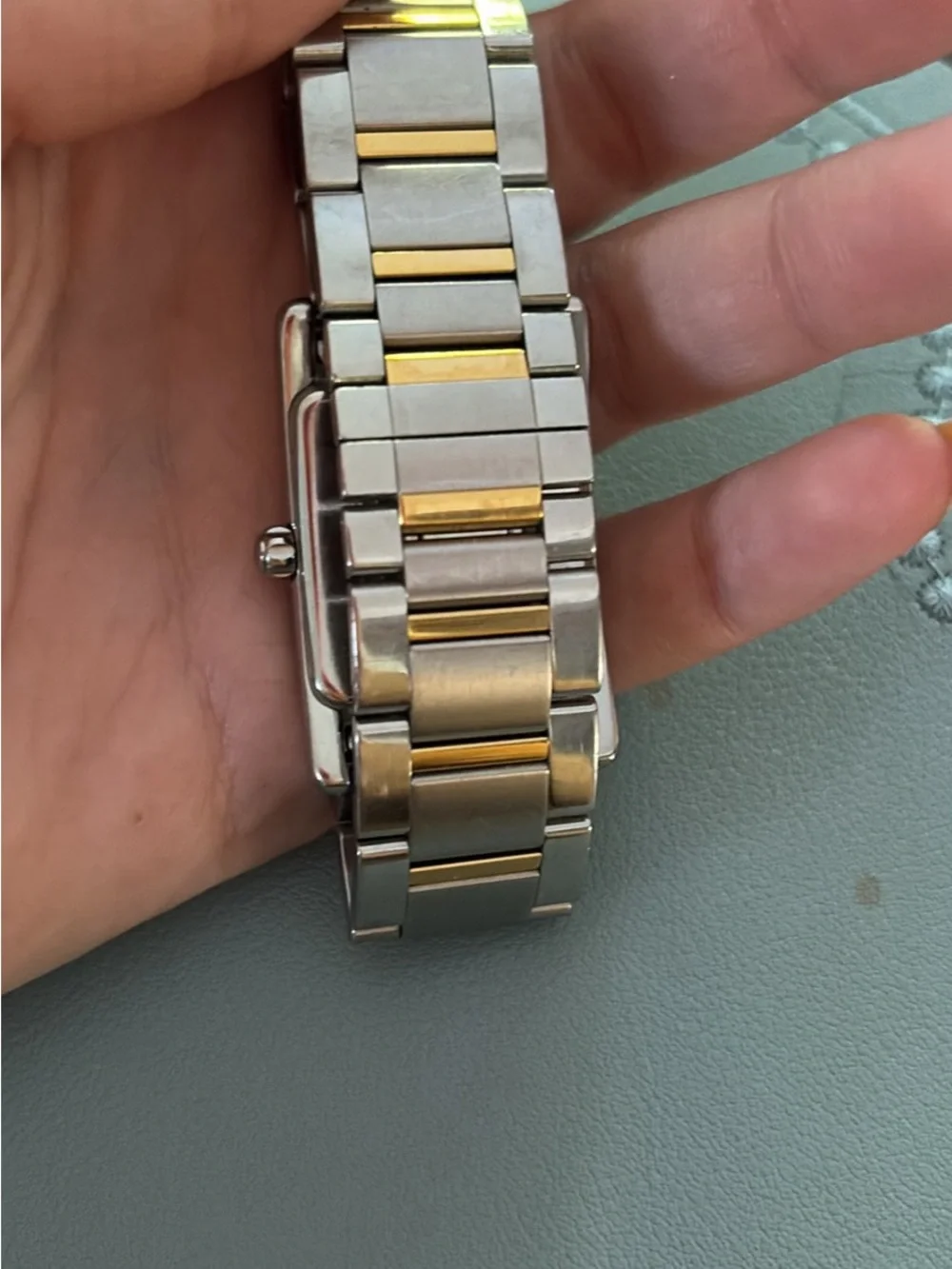 Coach Swiss Quartz Watch W502B Silver Steel Rectangle